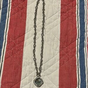 Silver Chain Necklace with Pendant